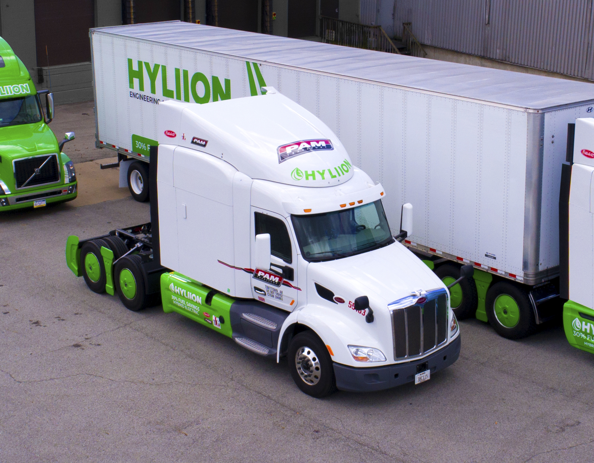 PAM Transport was among the companies that took part in the testing of the 6X4HE system Photo Hyliion