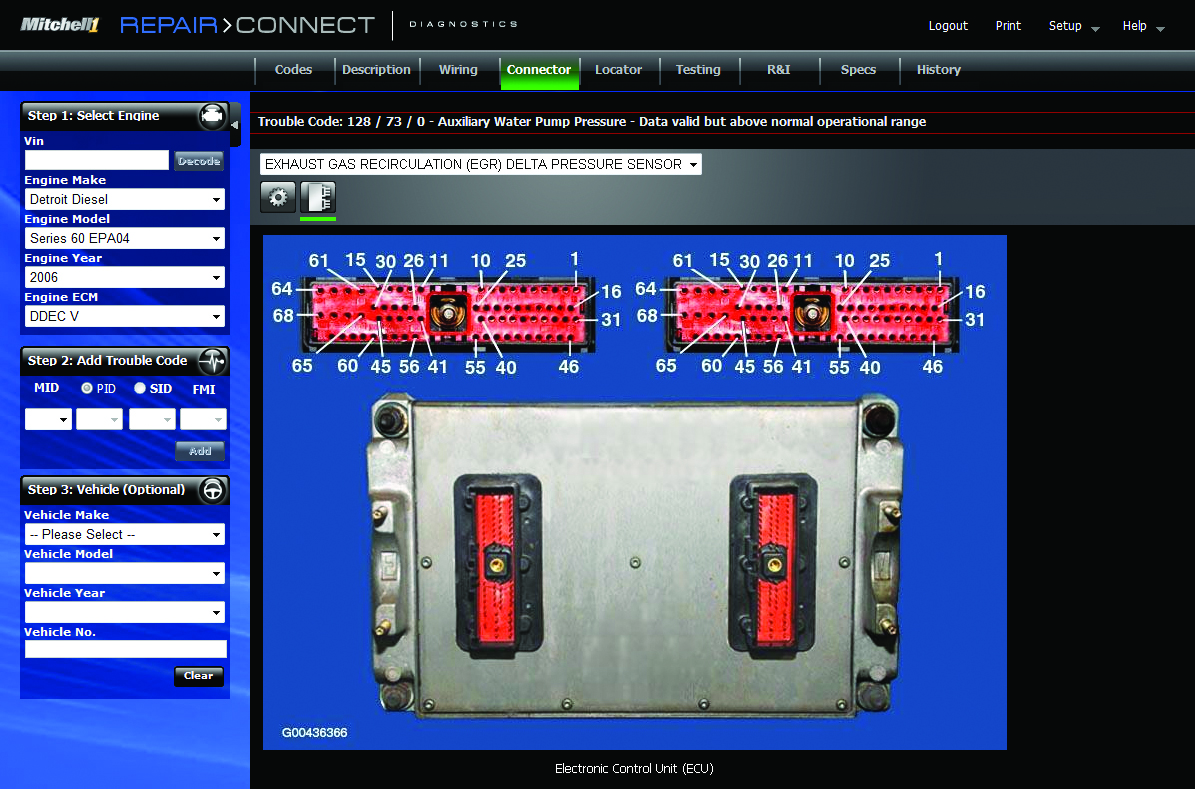 Mitchell 1 Repair Connect screenshot