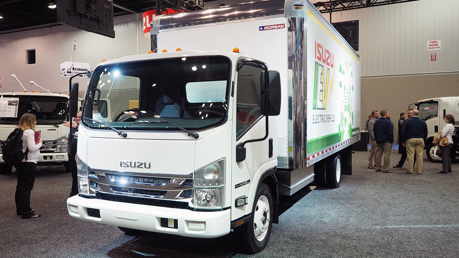 Isuzu electric NPR-HD at 2018 Work Truck Show