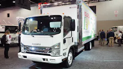 Isuzu electric NPR-HD at 2018 Work Truck Show Isuzu electric NPR-HD at 2018 Work Truck Show