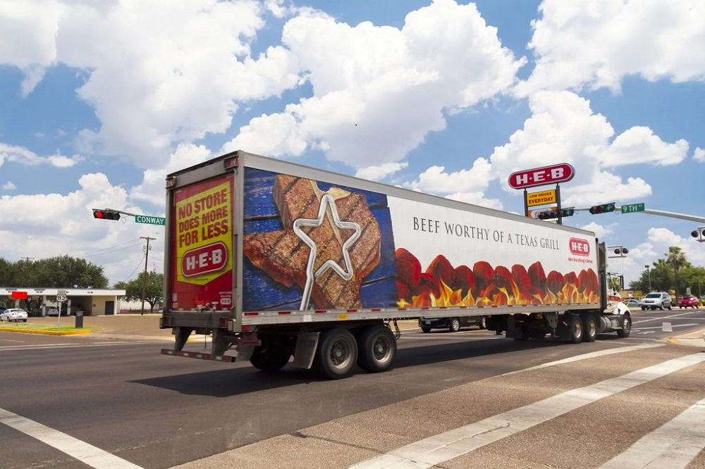 FOY heb grocery truck h-e-b