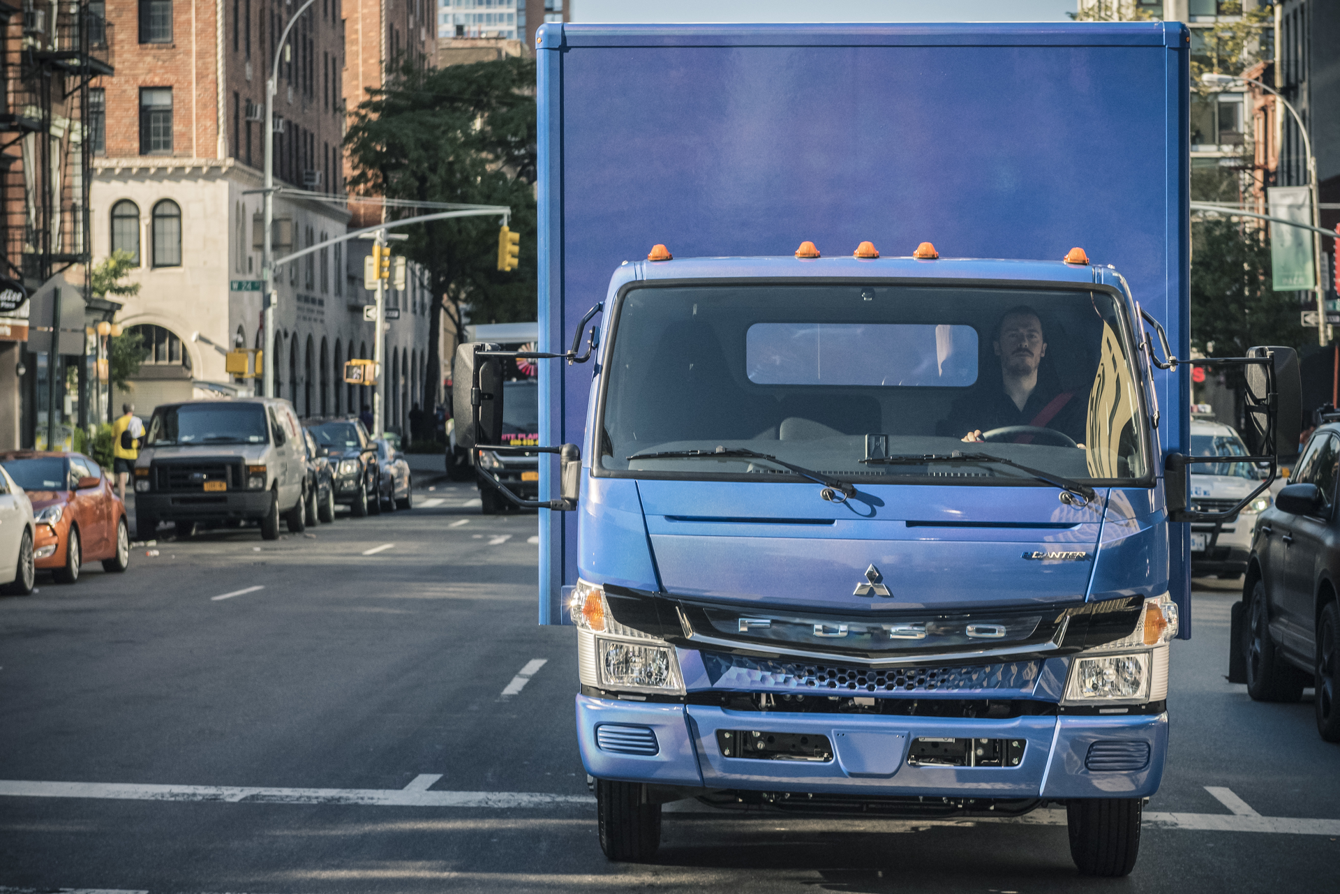 Mitsubishi Fuso officially launched its allelectric zeroemission truck the eCanter to commercial customers during a Sept 14 event in New York City Photo Mitsubishi Fuso