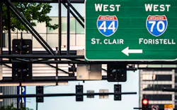 I44 I70 interstate sign Drivewyze Missouri Highway I44 I70 interstate sign Drivewyze Missouri Highway