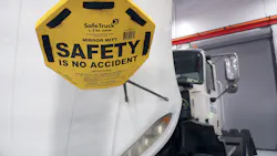 'Safety is no accident' truck mirror protector 'Safety is no accident' truck mirror protector
