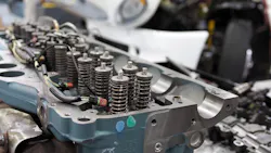 Heavy truck engine disassembled Heavy truck engine disassembled