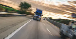 truck tractor in motion truck tractor in motion