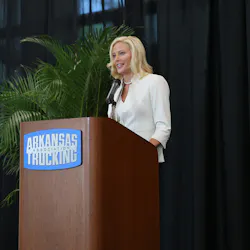 Ark Trucking Assoc Shannon Newton Speaking Ark Trucking Assoc Shannon Newton Speaking