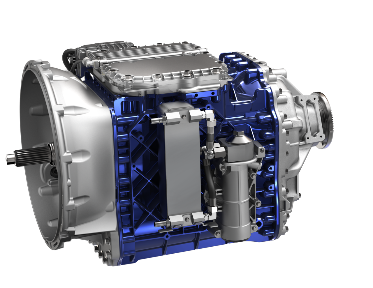 Volvo’s I-Shift AMT was introduced in 2007. The latest update took place in 2017 and included upgraded hardware and software, a new countershaft brake for improved performance and shifting, improved clutch durability and torsional dampening, I-See predictive cruise technology, a redesigned transmission cooler to optimize fluid temperatures in cold and warm climates to improve fuel efficiency, 13-speed (low crawler gear) and 14-speed (ultra-low crawler gears), and remote diagnostics and programming capabilities.