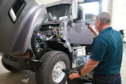 To get around COVID-19 restrictions, Volvo is taking the showroom to its customers via virtual walkarounds held at the Volvo Trucks Customer Center in Dublin, Va. To get around COVID-19 restrictions, Volvo is taking the showroom to its customers via virtual walkarounds held at the Volvo Trucks Customer Center in Dublin, Va.