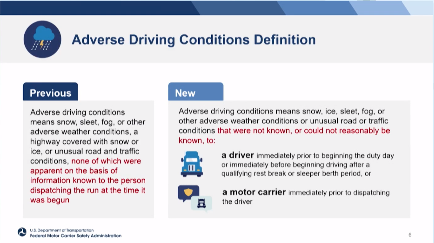 2020 Changes to the FMCSA Hours of Service Regulations – My Loss Control  Services