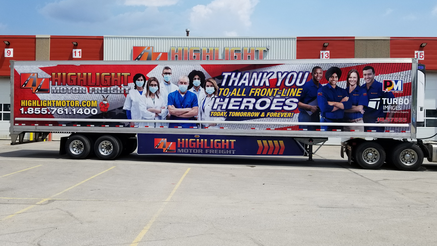North American graphics provider Turbo Images is honoring front-line heroes in its latest fleet graphics campaign.
