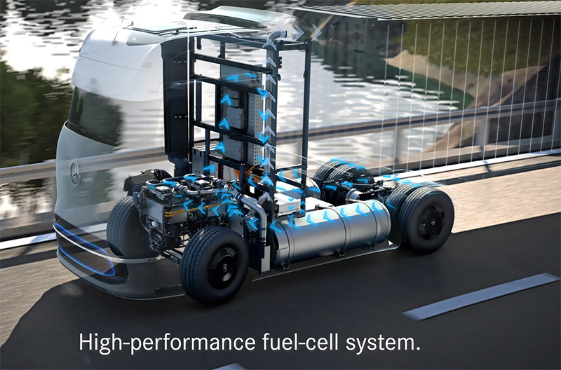 Daimler AG Reveals Fuel Cell Truck Prototype; Customer Tests Begin In ...