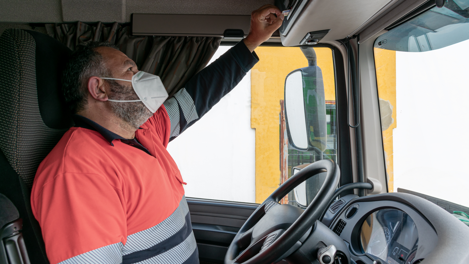 Truck Driver Mask Miguel Perfectti Dreamstime 5fc915508bdc7