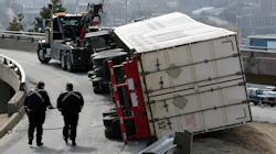 Overturned Semi Truck Getty Images 6037c0041a307 Overturned Semi Truck Getty Images 6037c0041a307