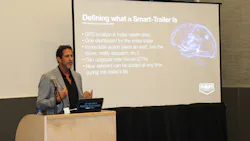 Rob Phillips, founder and CEO of Phillips Connect, discusses smart trailer technology at TMC. Rob Phillips, founder and CEO of Phillips Connect, discusses smart trailer technology at TMC.