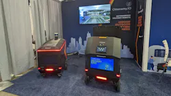 Ottobots on display at CES 2022 in Las Vegas. Ottobots on display at CES 2022 in Las Vegas.