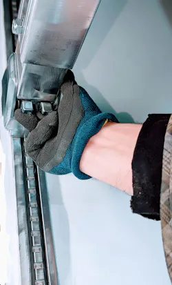 The Level Deck Self-Leveling Decking Beam can be adjusted by hand or with a dock hook or fifth wheel pin puller. The Level Deck Self-Leveling Decking Beam can be adjusted by hand or with a dock hook or fifth wheel pin puller.