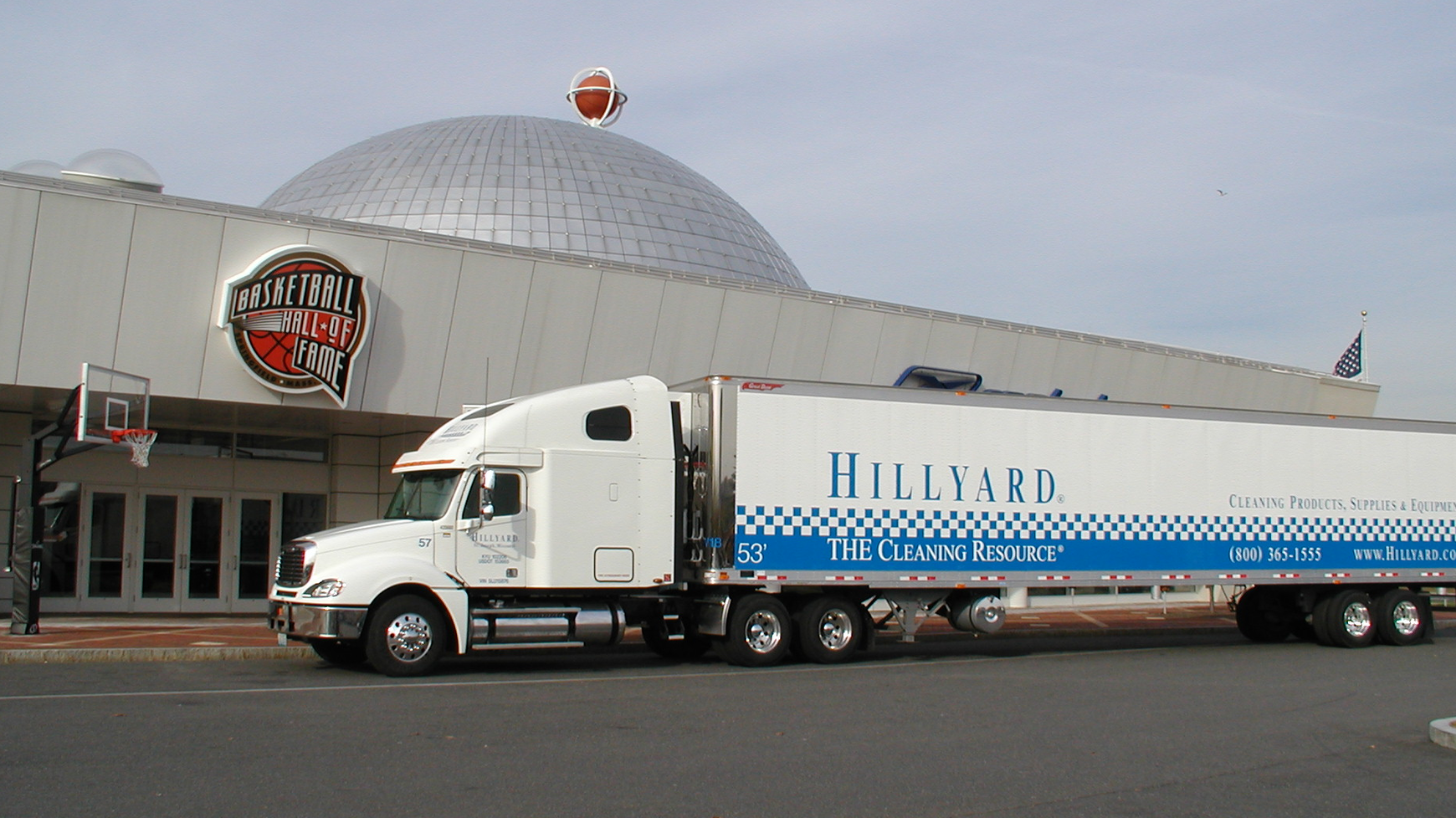 Hillyard, which invented the modern wood gymnasium floor finish and cleaner, has a permanent exhibition at the Naismith Memorial Basketball Hall of Fame.