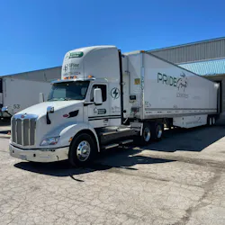 Pride Group Enterprises ordered the Freightliner EVs after testing battery-electric trucks in local deliveries for more than a month. Pride Group Enterprises ordered the Freightliner EVs after testing battery-electric trucks in local deliveries for more than a month.