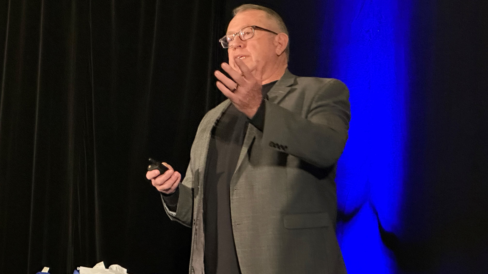 Dean Croke, principal market analyst for DAT Freight & Analytics, during Women In Trucking&rsquo;s 2022 Accelerate Conference & Expo.