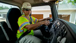 A CRH Americas driver operates in Ohio. A CRH Americas driver operates in Ohio.