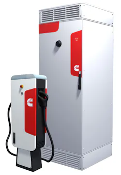 The Cummins Flex 180 is a stationary 180 kW DC charging system. The Cummins Flex 180 is a stationary 180 kW DC charging system.