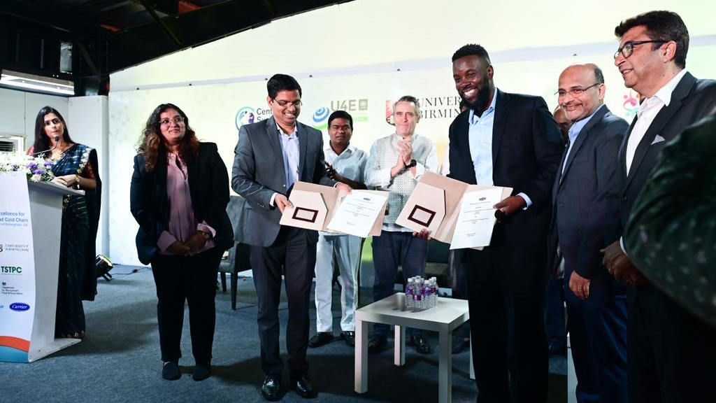 Carrier Transicold and Telangana State Trade Promotion Corporation recently signed an MOU to suppor cold chain training and development in India.