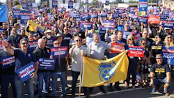 Teamsters, labor allies, California elected officials, and other supporters rallied and marched to the California State Capitol last week to demand Governor Gavin Newsom sign AB 316. Teamsters, labor allies, California elected officials, and other supporters rallied and marched to the California State Capitol last week to demand Governor Gavin Newsom sign AB 316.