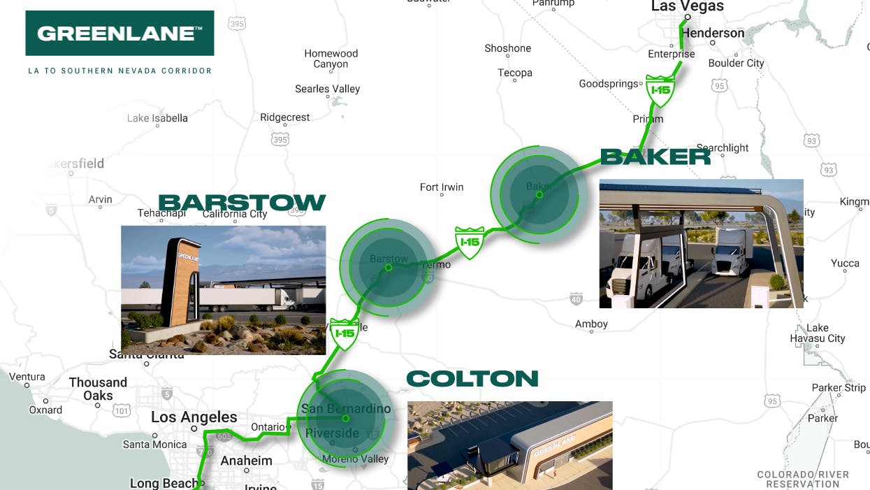 Greenlane launches 280-mile commercial EV charging corridor from Los Angeles to Las Vegas