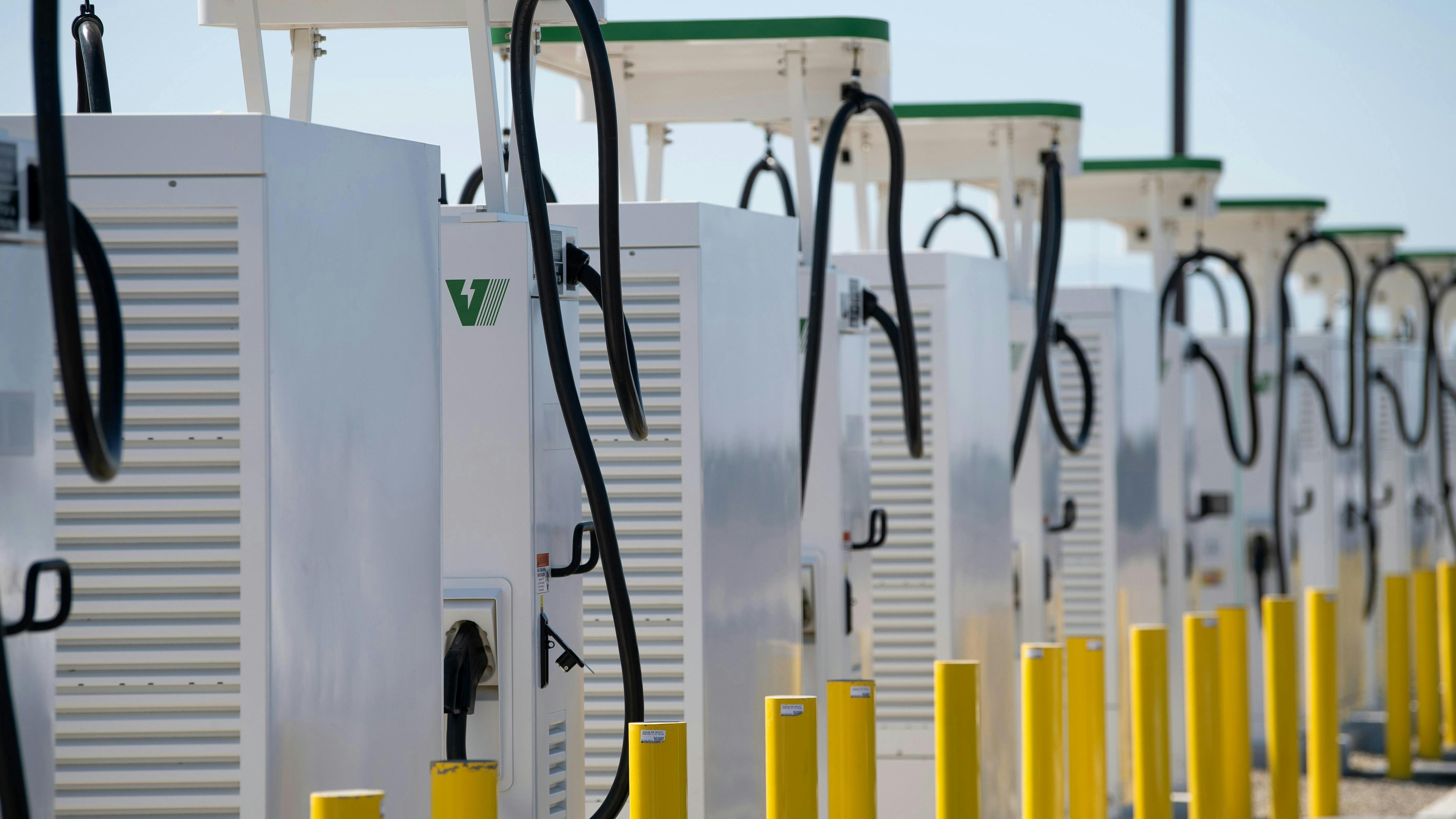 WattEV chargers at Bakersfield depot