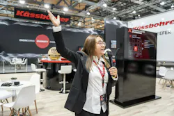 Kässbohrer 's İffet Turken discusses the company's adoption of the ZF TrailTrax system for an electrified curtainsider, displayed at IAA. Kässbohrer 's İffet Turken discusses the company's adoption of the ZF TrailTrax system for an electrified curtainsider, displayed at IAA.