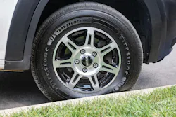 Firestone's Transforce CV2 tire for commercial vans features a sidewall defense rib for added durability and chip-tear resistance that can extend the tire life for fleets that make curbside deliveries. Firestone's Transforce CV2 tire for commercial vans features a sidewall defense rib for added durability and chip-tear resistance that can extend the tire life for fleets that make curbside deliveries.