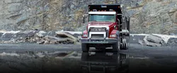 The standout upgrade for the 2025 Granite is the advanced self-heating LED headlamp system that illuminates the road and worksites, and Mack engineers say the lights significantly improve driver visibility up to 29% forward and 50% peripherally. The standout upgrade for the 2025 Granite is the advanced self-heating LED headlamp system that illuminates the road and worksites, and Mack engineers say the lights significantly improve driver visibility up to 29% forward and 50% peripherally.
