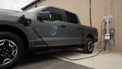 Grade A Ford Lightning at charger Grade A Ford Lightning at charger