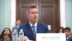 Former Wisconsin Senator Sean Duffy, Trump's nominee to lead the Department of Transportation, answers senators' questions. Former Wisconsin Senator Sean Duffy, Trump's nominee to lead the Department of Transportation, answers senators' questions.
