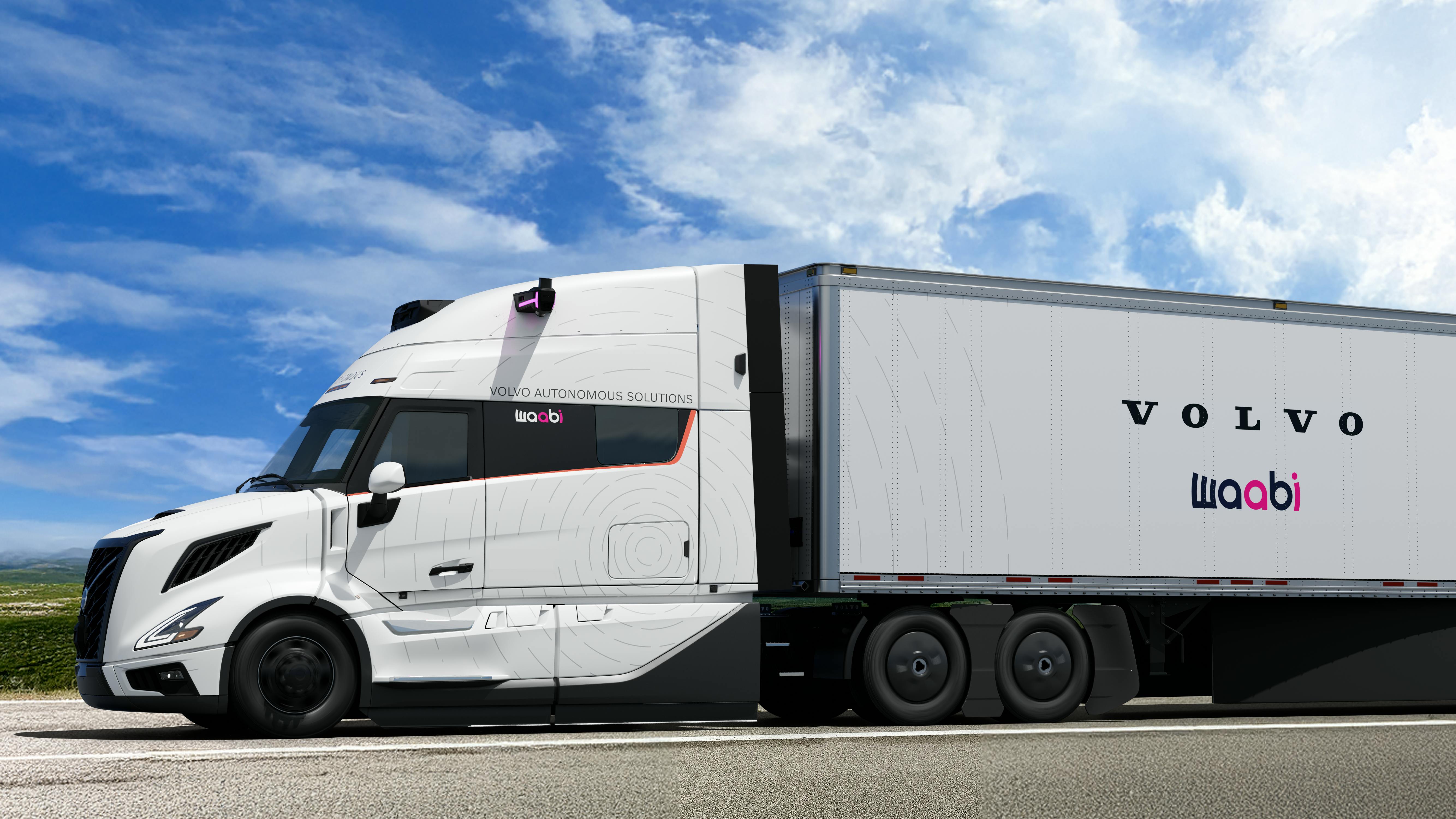 VNL Autonomous truck branded for Volvo/Waabi partnership