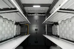 Rivian commercial van cargo space Rivian commercial van cargo space