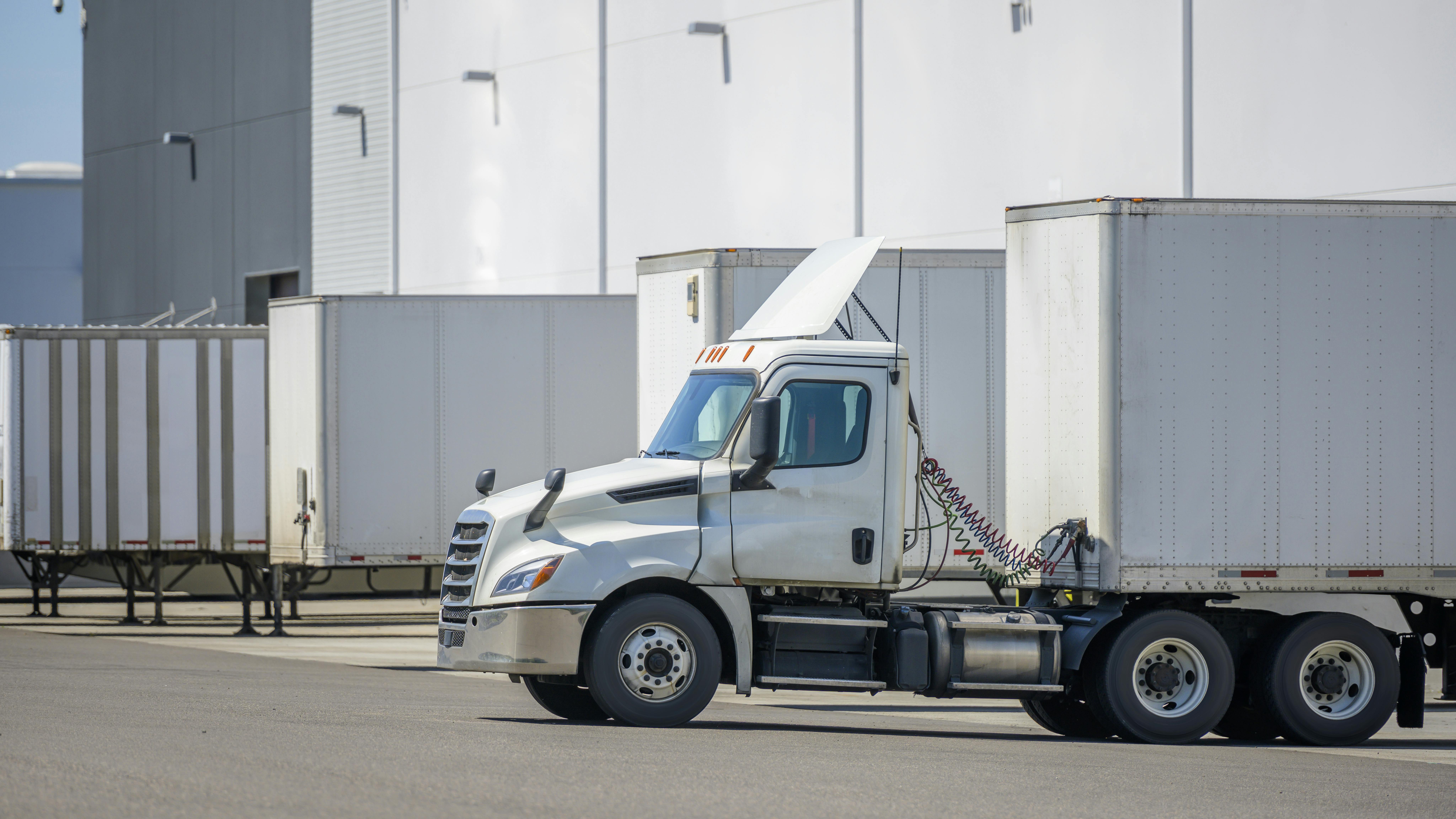 truck at warehouse dock