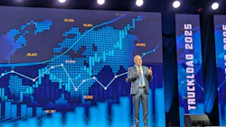 Bob Costello, American Trucking Associations chief economist, addresses carrier executives during Truckload 2025, Truckload Carrier Associations' annual convention in Phoenix. Bob Costello, American Trucking Associations chief economist, addresses carrier executives during Truckload 2025, Truckload Carrier Associations' annual convention in Phoenix.