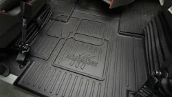 Minimizer says the custom-molded floor mats are specific to a truck’s year, make, and model. Minimizer says the custom-molded floor mats are specific to a truck’s year, make, and model.