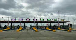 Illinois to Indiana toll plaza Illinois to Indiana toll plaza