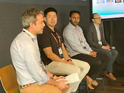 Speaking at the WEX Future of Fleet Investment summit are, from left to right, moderator Lee Carter, WEX Venture Capital; Paul Lam, Bot Auto; Gagan Dhillon, Synop; and Mariano Menkes, Enterprise. Speaking at the WEX Future of Fleet Investment summit are, from left to right, moderator Lee Carter, WEX Venture Capital; Paul Lam, Bot Auto; Gagan Dhillon, Synop; and Mariano Menkes, Enterprise.
