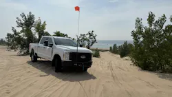 Ford F-250 Super Duty XL and Lake Michigan Ford F-250 Super Duty XL and Lake Michigan