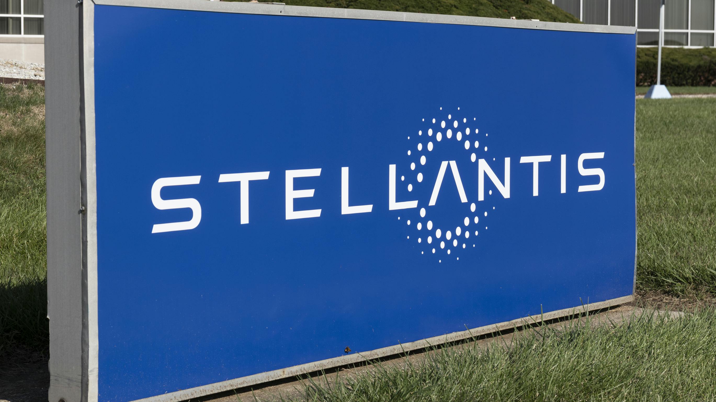 Stellantis company sign