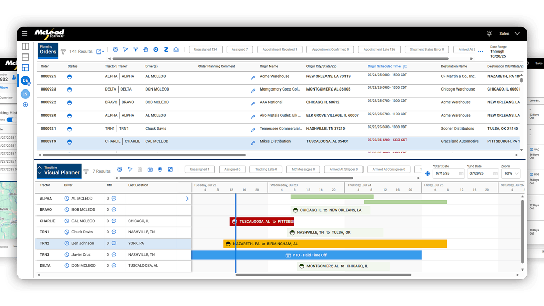The redesigned LoadMaster platform offers anytime, anywhere access for dispatchers and planners with drag-and-drop tools and driver and equipment visibility.