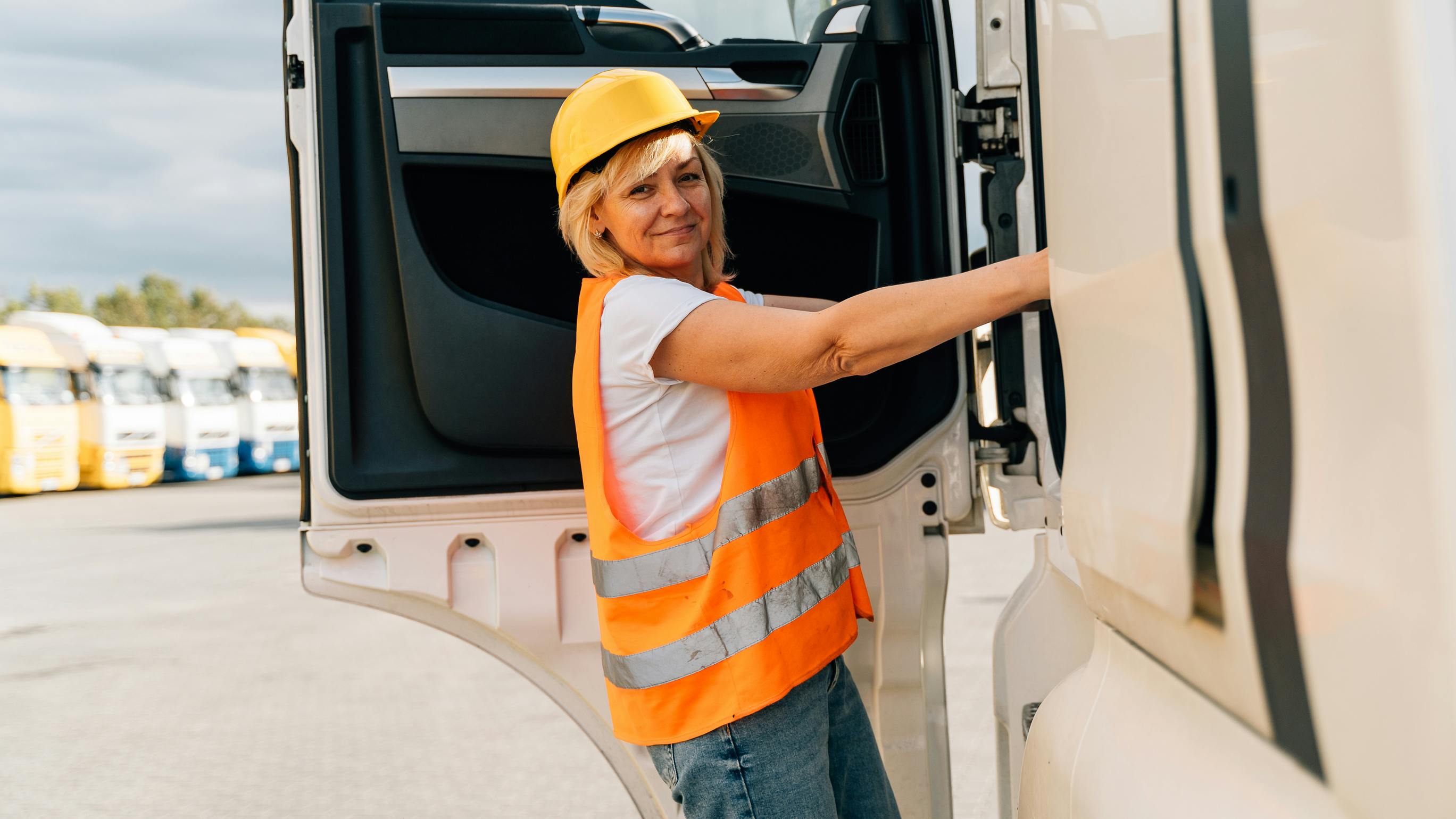 woman truck driver