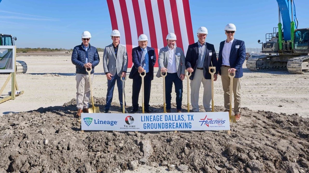 Lineage breaks ground on new automated facility to expand cold storage capabilities in Dallas