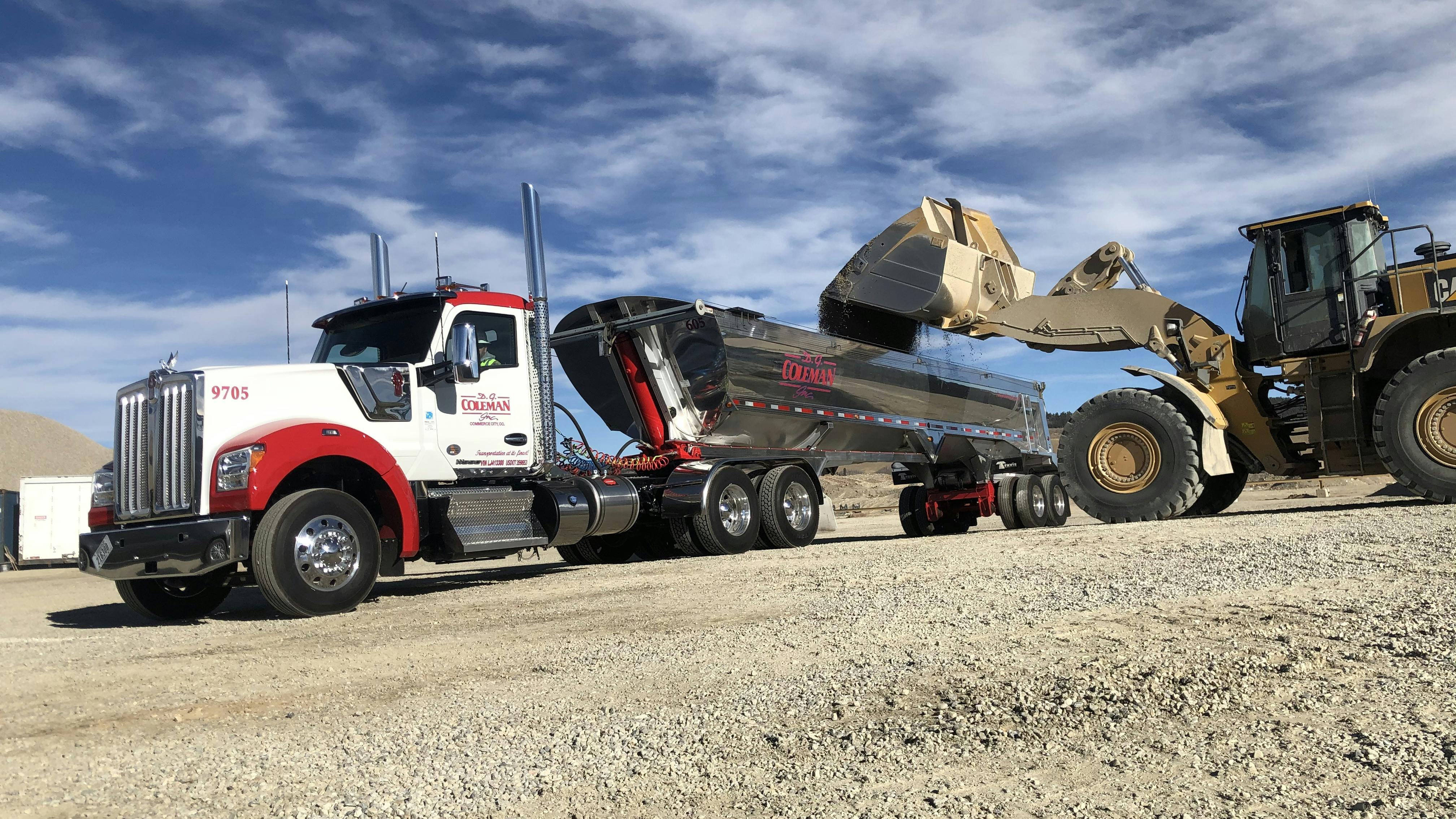 With more than 150 pieces of equipment, Commerce City, Colorado-based construction fleet D.G. Coleman hauls aggregate materials, bulk products, and liquids throughout the state and into Nebraska.