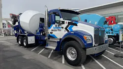 Kenworth T880S concrete mixer truck produces $245,000 donation to support CIM education program Kenworth T880S concrete mixer truck produces $245,000 donation to support CIM education program