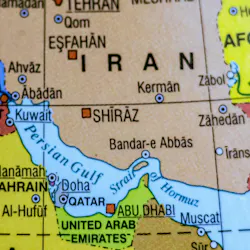 Straight of Hormuz on a map Straight of Hormuz on a map